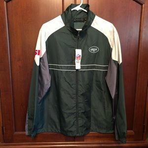 NWT NFL New York Jets Windbreaker Jacket Size L